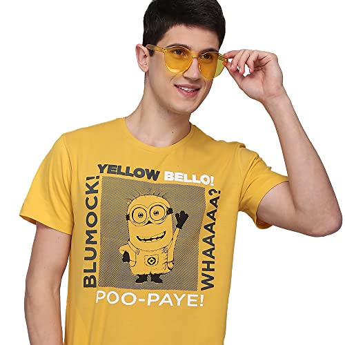 Image of Free Authority Men's Regular Fit T-Shirt (8905030485426 Yellow S)