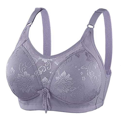 DUHGBNE Brasier push up para mujer, brasier sexy de control de encaje, brasier de control firme,...