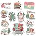 12pcs Christmas Book Lover Stickers Pack for Readers, Cozy Holiday Reading Fans – Cute Festive Bookish Decor, Winter Library Aesthetic Vinyl Decals for Water Bottle, Laptop, Journal 3 Inches