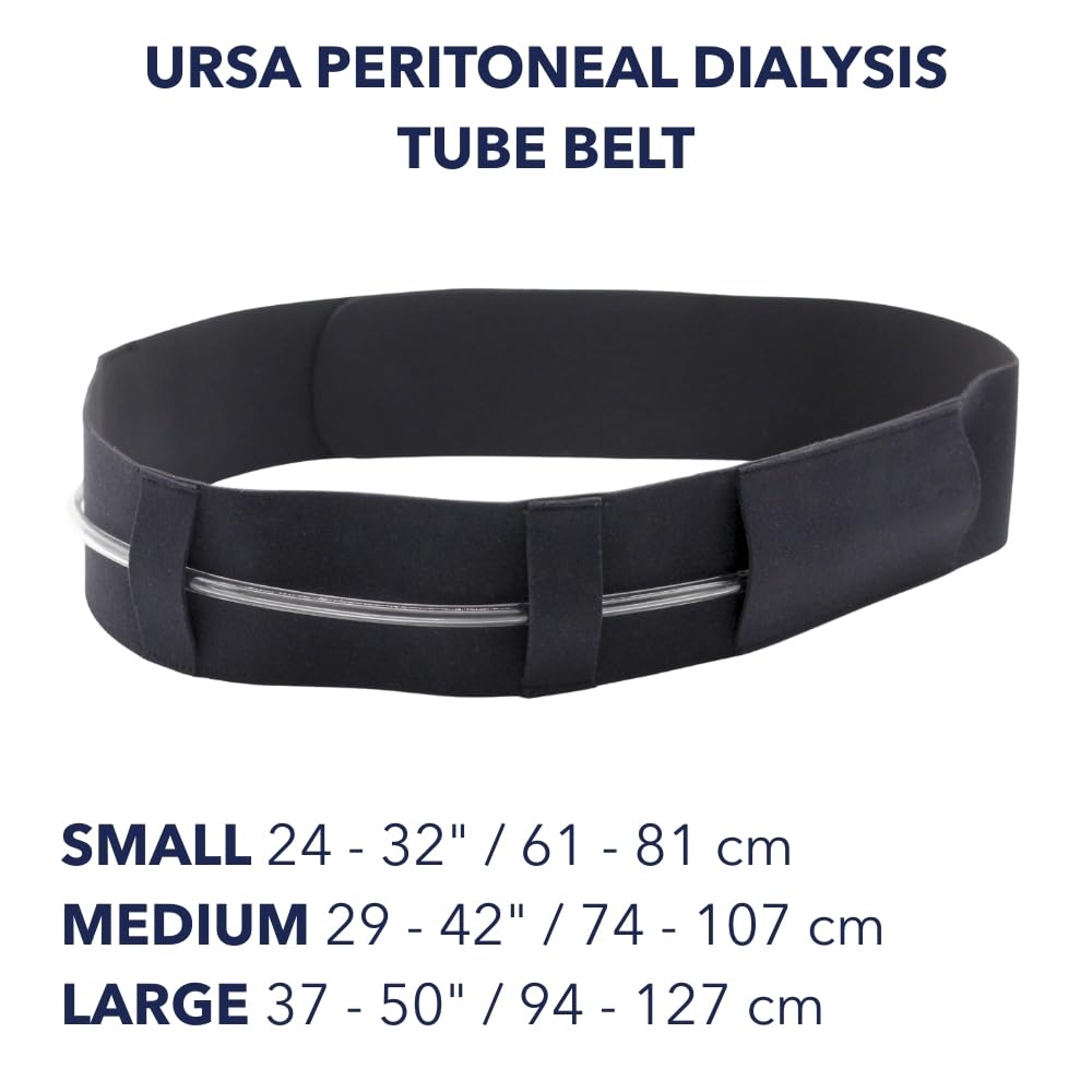 Ceinture de tube de dialyse péritonéale - Ceinture de cathéter PD fine, douce et extensible - Sans danger pour la peau - Fabriquée au Royaume-Uni - Accessoires médicaux de dialyse péritonéale