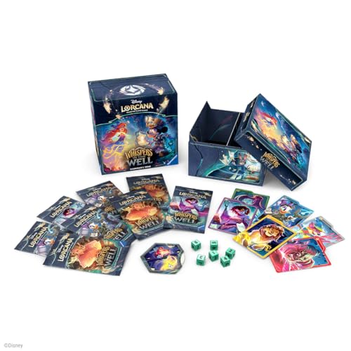Ravensburger Disney Lorcana TCG: Whispers in The Well Illumineers Trove - Secure Card Storage - Includes Booster Packs & Comprehensive Guide - Original Disney Artwork - Ages 8+