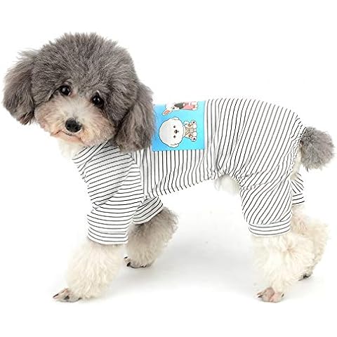 Ranphy Striped Cotton Dog Pajamas for Summer Cover