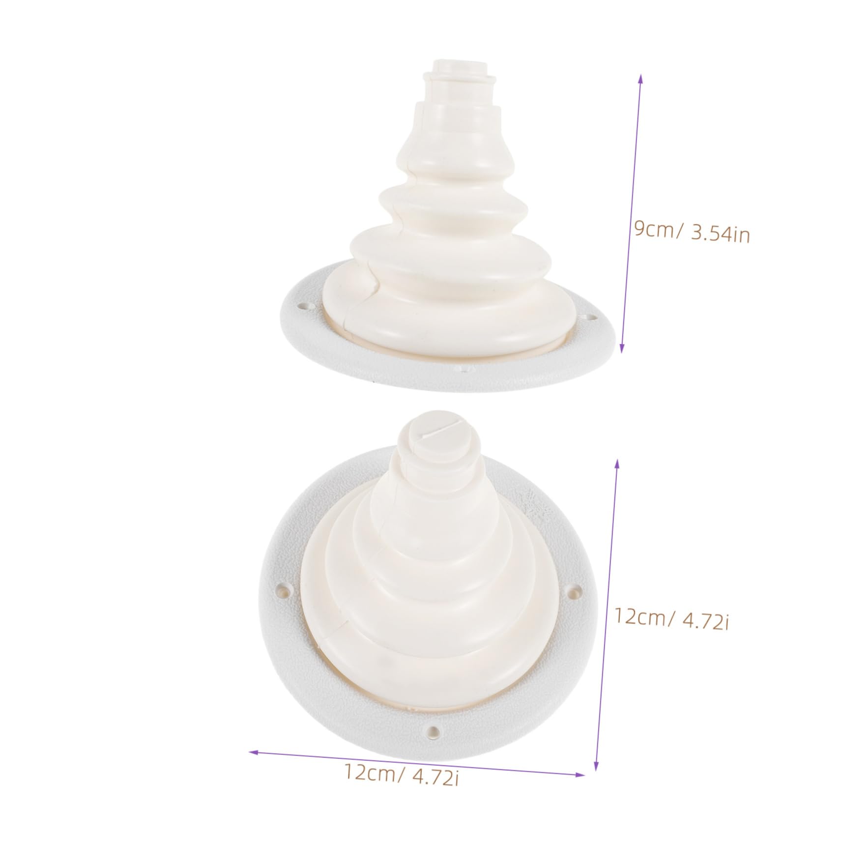 MUCKLILY Thread Hole Protective Cover Yacht Boat Protector Replacement Cone Marine Motor Cable Boot Shape Motor Steering Control Cable White