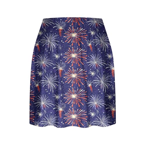 Womens American Flag Tennis Skirts High Waisted Tummy Control Athletic Skorts Casual Vintage 4th of July Biker Shorts2