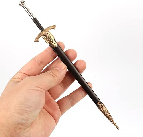 Espada Excalibur medieval hecha a mano a escala 1:6 de 7 pulgadas, cuchillo pequeño y corto en miniatura, colección de figuras de acción