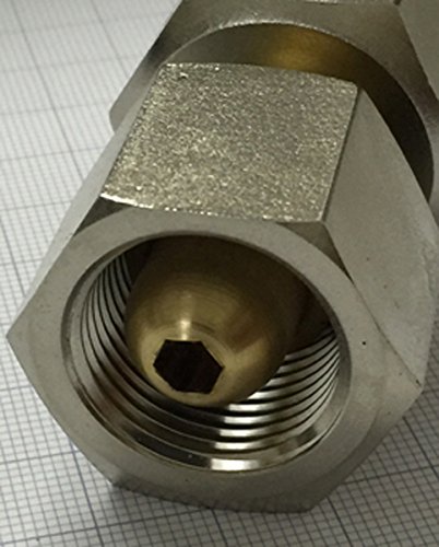 HTD Adattatore filettato ossigeno G3/4" filettatura esterna ossigeno CGA-540 filettatura interna