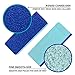 Love Natural Pumice Stone for Feet - Ultimate 2-in-1 Scrubber and Professional Exfoliating Rock for Feet Hands Body Care - Foot Stone for Dead Skin & Callus Removal (Blue)