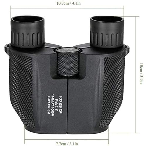 Image of KREVIA 10X25 HD Portable Binoculars 1000m Long Distance and Tourism BAK 4 Prism Wide Angle Mini Telescope for Sightseeing Travel - 1Pcs