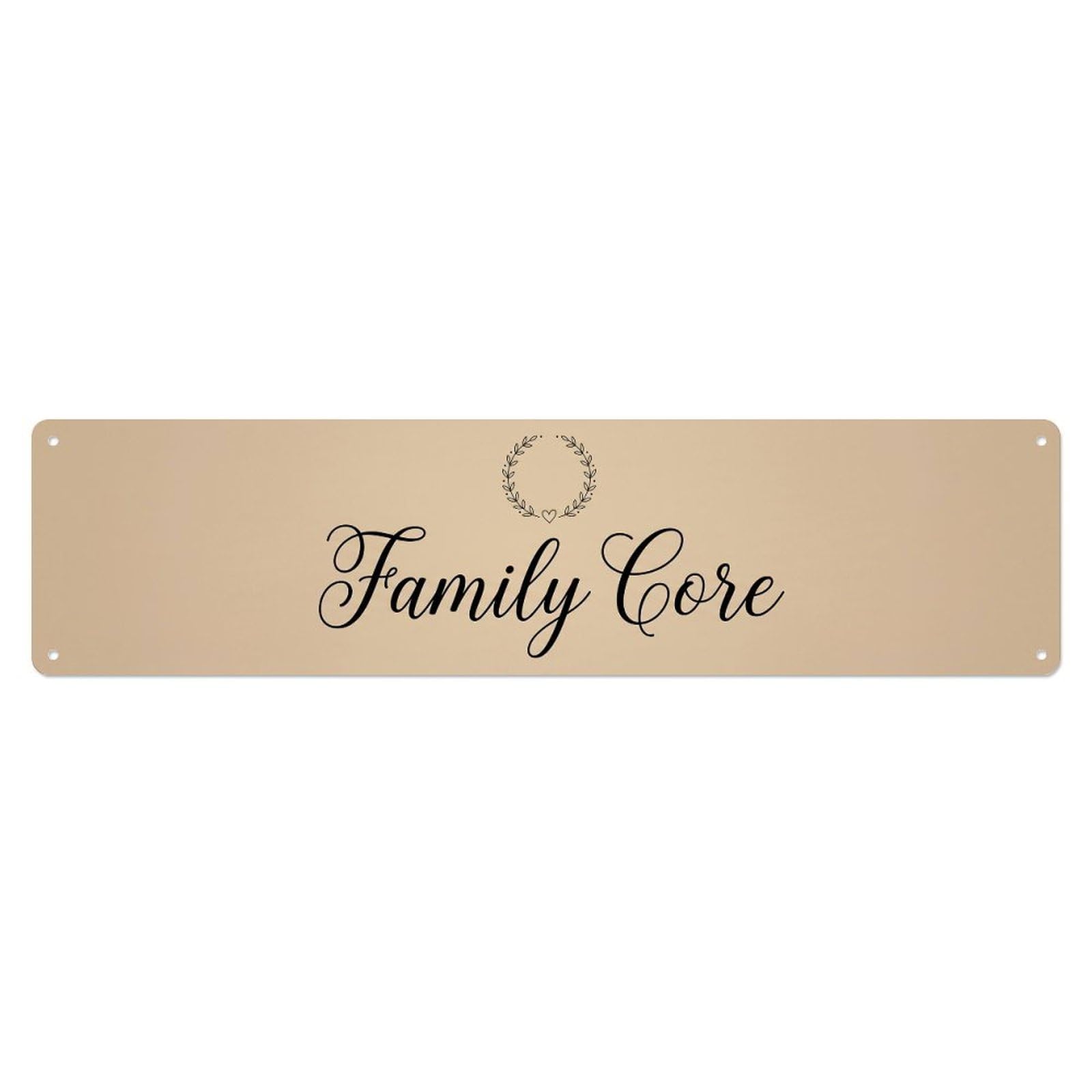Family Core Serene Sanctuary Metal Tin Sign