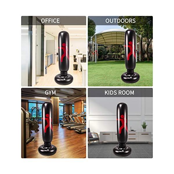 Kids-Inflatable-Punching-Bag-Heavy-Freestanding-Kickboxing-Punching-Bags-for-Kids-Women-Portable-Indoor-Home-Child-and-Adult-Weighted-Boxing-Punching-Bag-for-Practicing-Karate-Taekwondo-MMA Kids Inflatable Punching Bag, Heavy Freestanding Kickboxing Punching Bags for Kids & Women, Portable Indoor Home Child and Adult Weighted Boxing Punching Bag for Practicing Karate, Taekwondo, MMA.
