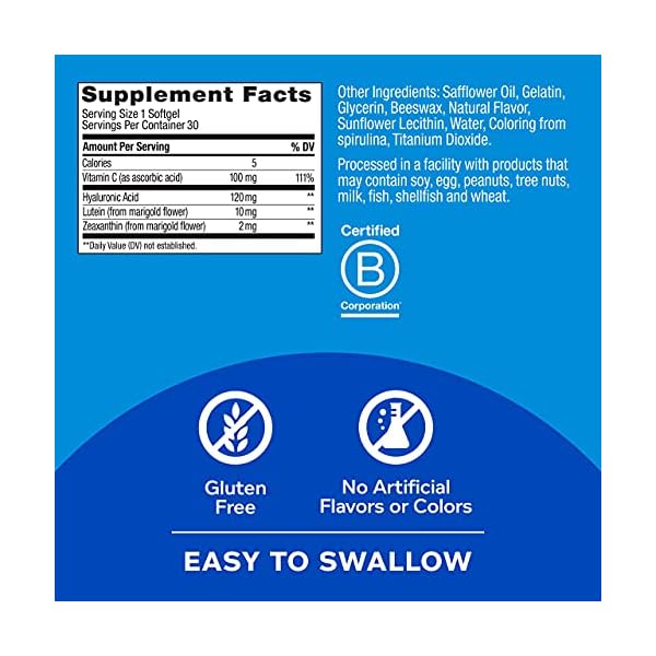 OLLY-Ultra-Strength-Skin-Softgels-Hydrate-and-Firm-Skin-Hyaluronic-Acid-Zeaxanthin-Lutein-Vitamin-C-Skin-Supplement-30-Day-Supply-30-Count-Packaging-May-Vary OLLY Ultra Strength Skin Softgels, Hydrate and Firm Skin, Hyaluronic Acid, Zeaxanthin, Lutein, Vitamin C, Skin Supplement, 30 Day Supply - 30 Count (Packaging May Vary)