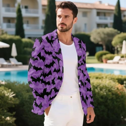 Mens Casual Long Sleeve Blazers Business Slim Fit Coats Formal Notch Lapel Suits with Front Pockets Male Work Coats4