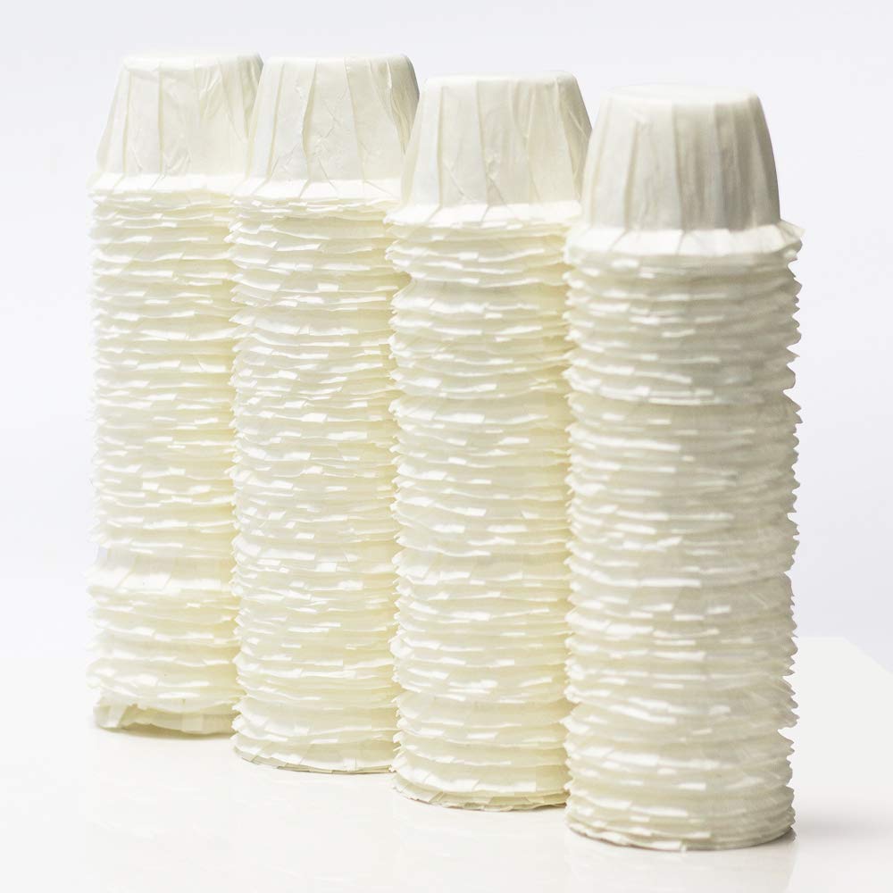 BRBHOM Disposable Coffee Filters Use for Refillabe Single Serve K Series Pods Compatiable for Keurig Coffee Maker, Standard Reusable Small Cup Replacement Paper Filters (White, 200)