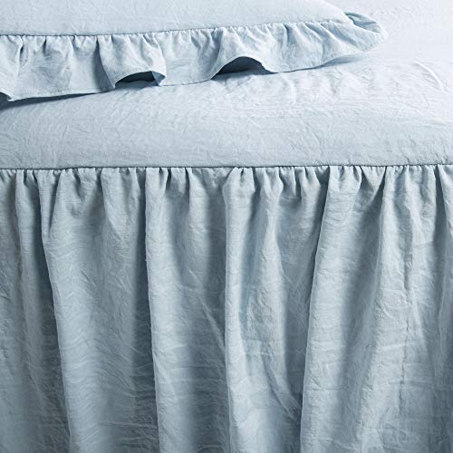 image for Lush Decor Ruffle Skirt Bedspread Set - 3-Piece Luxurious Farmhouse Be