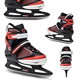 ATTABO Verstellbare Schlittschuhe für Kinder und Jugendliche 31-36 EU (5-stufige...