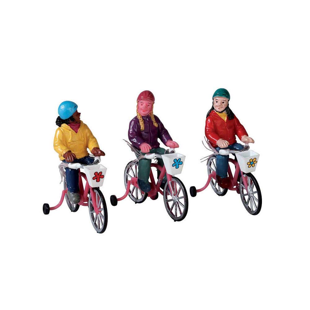 Lemax Multicolor - Bike Ride, Set Of 3