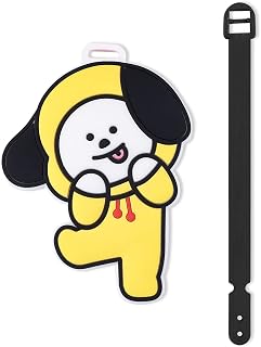 Bangtan Boys Luggage SHOOKY Cooky CHIMMY MANG RJ TATA MANG Tag Baggage Identification Labels ID Tag with Belt Strap-CHIMMY