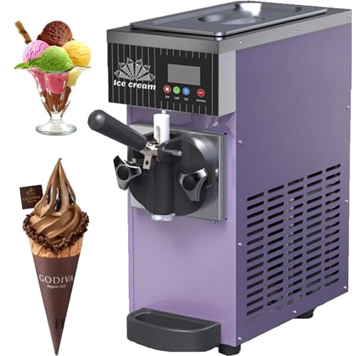 Máquina de helado comercial y doméstica con panel LCD, diseño de encimera para un fácil funcionamiento, alta eficiencia de salida