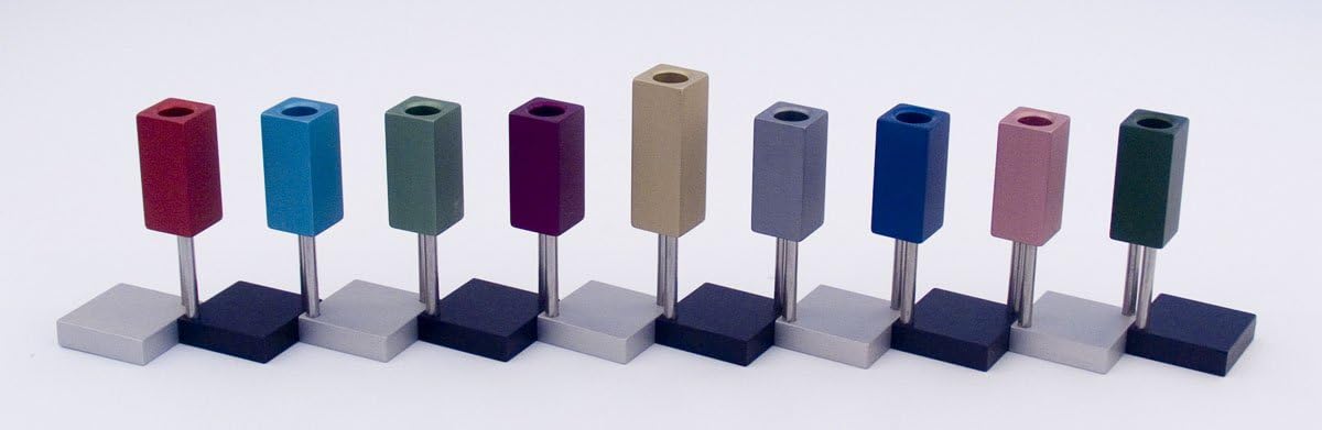 Agayof Hanukkah Menorah - The Combination Menorah 6 X 35 cm / 2.36" X 13.77 "