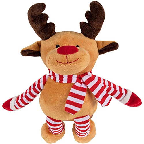 Peluche renne de Noël haut de gamme doudou doux Blitzen 30 cm