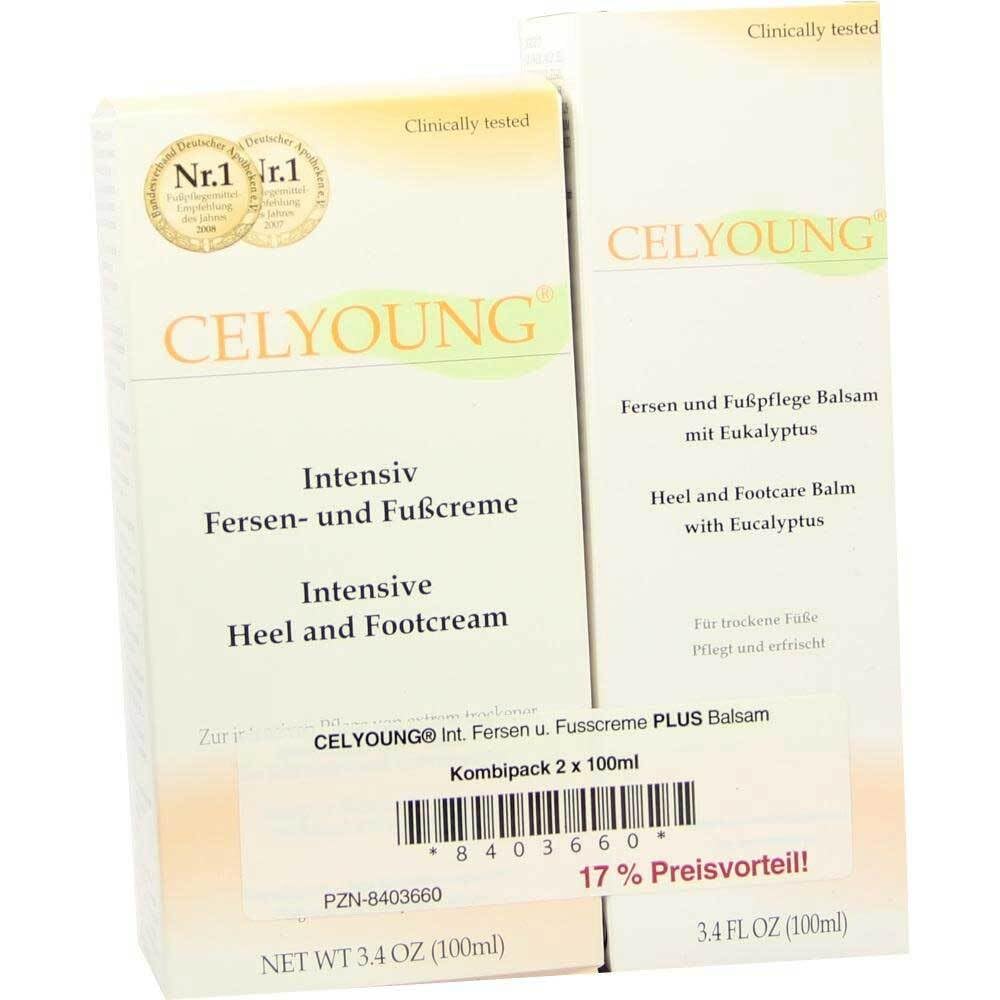 CELYOUNG Intensiv Fersen Fußcr.+Balsam 2x10 1 St