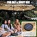 LEVELEVE 14FT Large Patio Patio Umbrella with Base & Solar LED Lights - Double-Sided,Kahaki