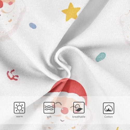 Santa Claus 1-piecing Hip Design Girls' Panties Briefs Underwear for Kids in Sizes 2T,3T, 4T, 5T, 6Y and 8Y3