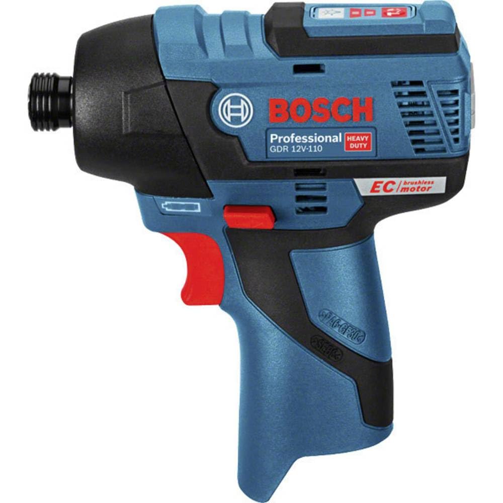 Bosch Professional 12 V System akumulatorowa wkrętarka udarowa GDR 12 V-110 (w zestawie wkładka L-BOXX, wkładka L-BOXX, bez akumulatora/ładowarki)