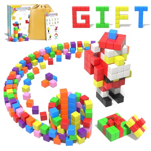 Veneibe 72pcs Magnetic Building Blocks for Toddlers, Large Magnet Construction Cube Toys for Kids, Preschool STEM Educational Sensory Montessori Square Toy for 3 4 5 6 Boys & Girls