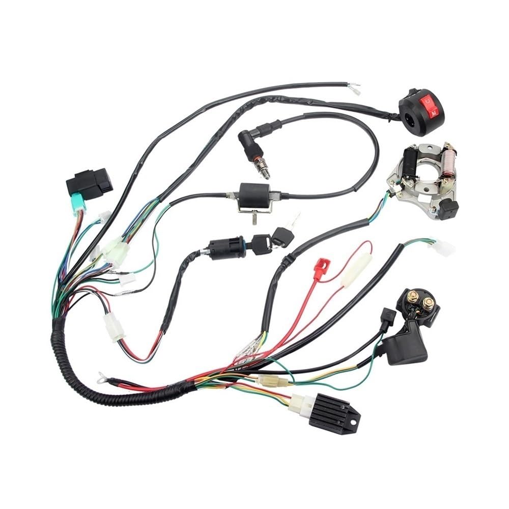 Pièces moto CDI Faisceau de câblage électrique complet bobine CDI pour Kawasaki KLX Dirt Bike
