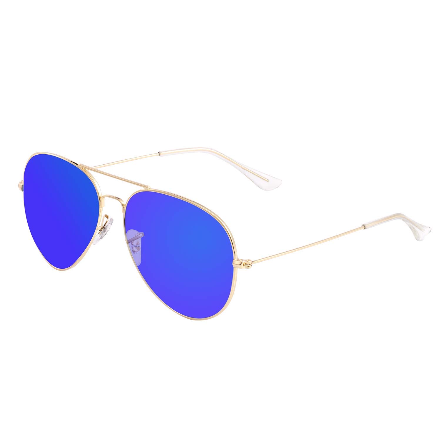 Bio-th Polarized Aviator Sunglasses for Womens Men Driving UV Protection Metal Mirror Frame trendy lentes de sol hombre