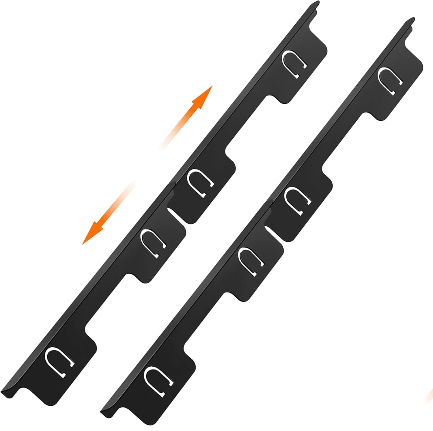 YZZHAJ 4 Pcs Stove Gap Covers Stainless Steel, Range Trim Kit, Kitchen Stove Counter Gap Cover, Stove Counter Gap Covers, Stove Gap Filler Retractable Length 13.8" to 27.5" (Black)