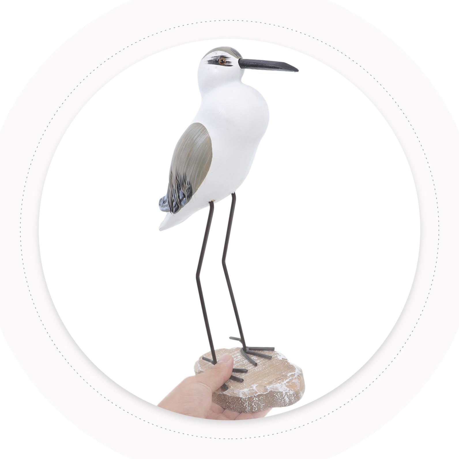 Gatuida 2 Stück Möwe-Ornament Möwen Ornamente Dekorationen Vogelschmuck Für Zu Hause Groß Simulationsvogel Möwe Mini Ornamente Mit Meeresmotiven Basierend Seevogel Küsten Strand Holz