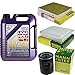 Produktbild QR-PARTS 69371968 Filter Set Inspektionspaket 5 Liter Liqui Moly Motoröl Leichtlauf High Tech 5W-40 MANN-FILTER Innenraumfilter Luftfilter Ölfilter