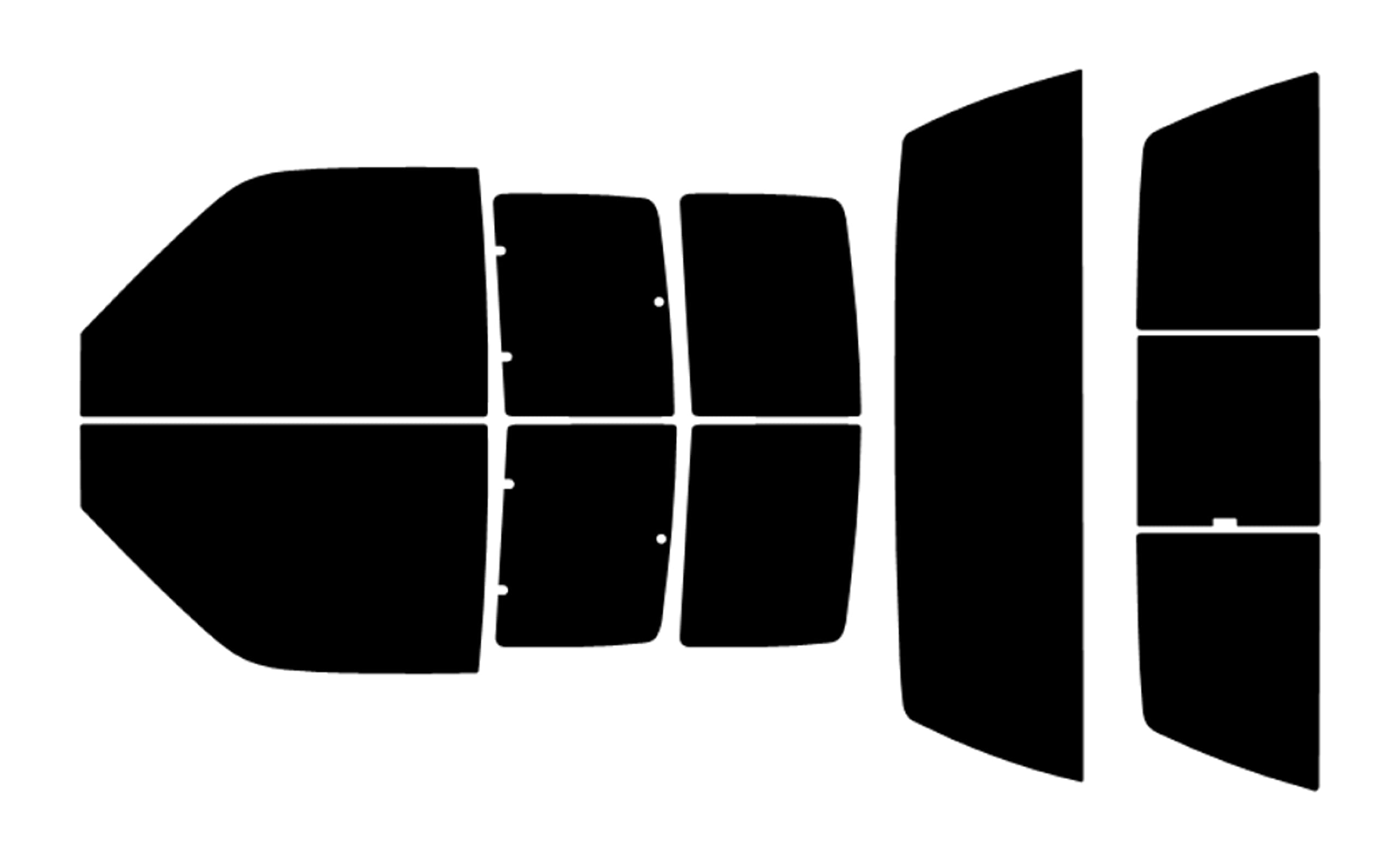 True Line Automotive Precut Window Tint Kit Compatible with Chevrolet Silverado 1500 1993-1999 5% All Side and Back Windows