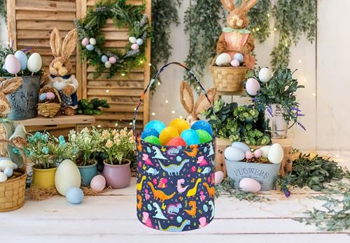Image of DUYIY Easter Basket,Easter Bunny Basket,Easter Eggs Gift Basket, Storage Basket,Storage Box Organizer Bucket (Dark)