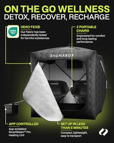 SAUNABOX® XL 2 Person Smart Sauna