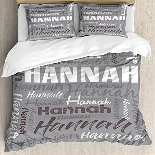 Custom Name Bedding Set, Personalized Comforter Cover Full