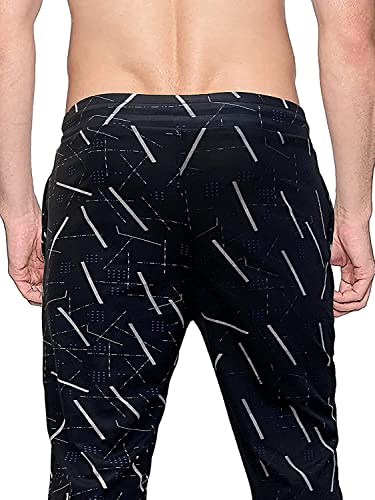 Image of AVOLT Men Slim Fit Lycra Blend Track Pants