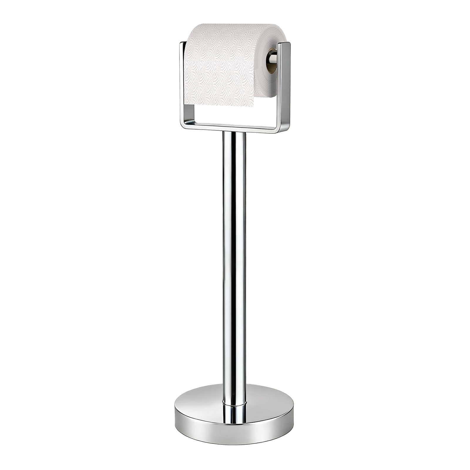 YUMORE Heavy Duty Toilet Paper Holder Stand, Extra-Weighted Base No Tipping — Amazon image 10