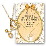 Lidia Pasalodos Regalos para Enfermeras - Regalo Enfermera - Auxiliar De Enfermeria - Enfermeria - Regalos para Medicos - Sanitaria - Colgante estetoscopio - Regalo Enfermeras