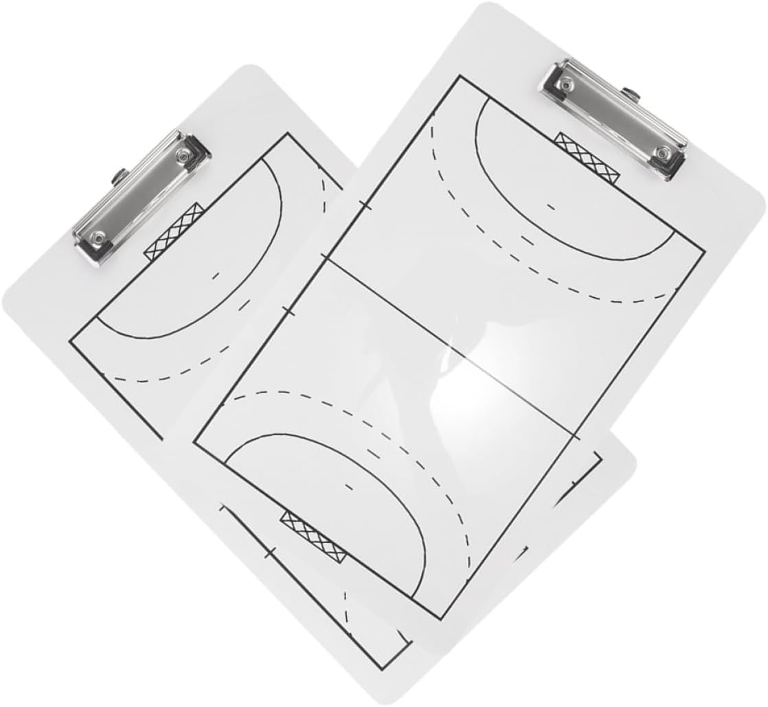 2 uds. Tableros de entrenamiento de balonmano, tableros de marcadores de borrado en seco, ayudas para entrenamiento de balonmano, portapapeles tácticos para entrenadores, planificación de estrategias de partidos