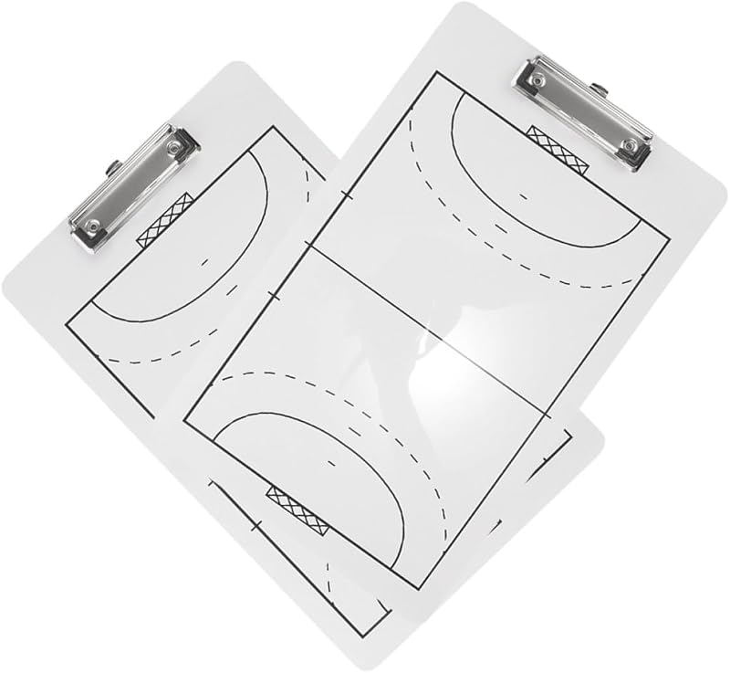 2 uds. Tableros de entrenamiento de balonmano, tableros de marcadores de borrado en seco, ayudas para entrenamiento de balonmano, portapapeles tácticos para entrenadores, planificación de estrategias de partidos
