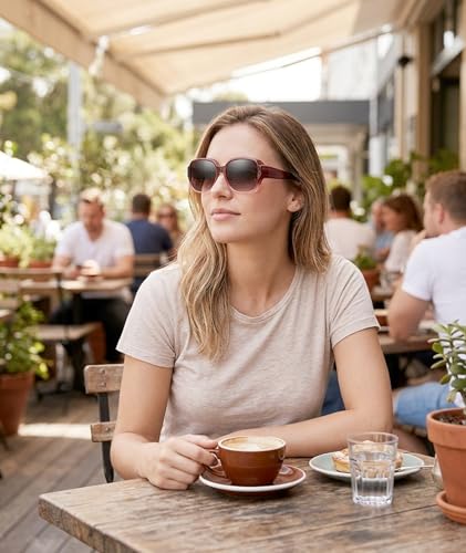 Image of 2Pcs Sunglasses Oversized for Women, Sunglasses Women; Fashion Accessory for Daily Styling and Travel, Oversized Sunglasses for Women with Flattering Design, Suitable for Various Face Shapes