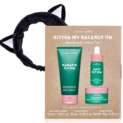 I DEW CARE Black Cat Headband + Kitten My Balance On Set
