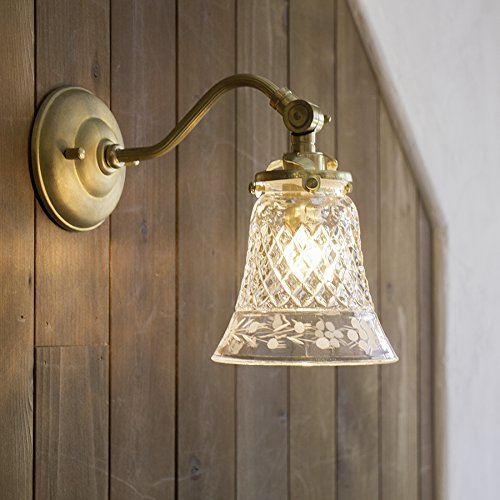 Amazon.co.jp : アンティーク調ウォールランプ・ガラスシェード