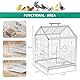 Bried cage AideeGrowth 20.5 inch Kleiner Vogelkäfig, Papageienkäfig, tragbarer Vogelträger, Reiseträger Käfig für zu Hause, Ausflug, Haustier Klinik, vorübergehende Platzierung