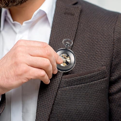 Relojes de bolsillo mecánicos con diseño elegante y construcción duradera 6