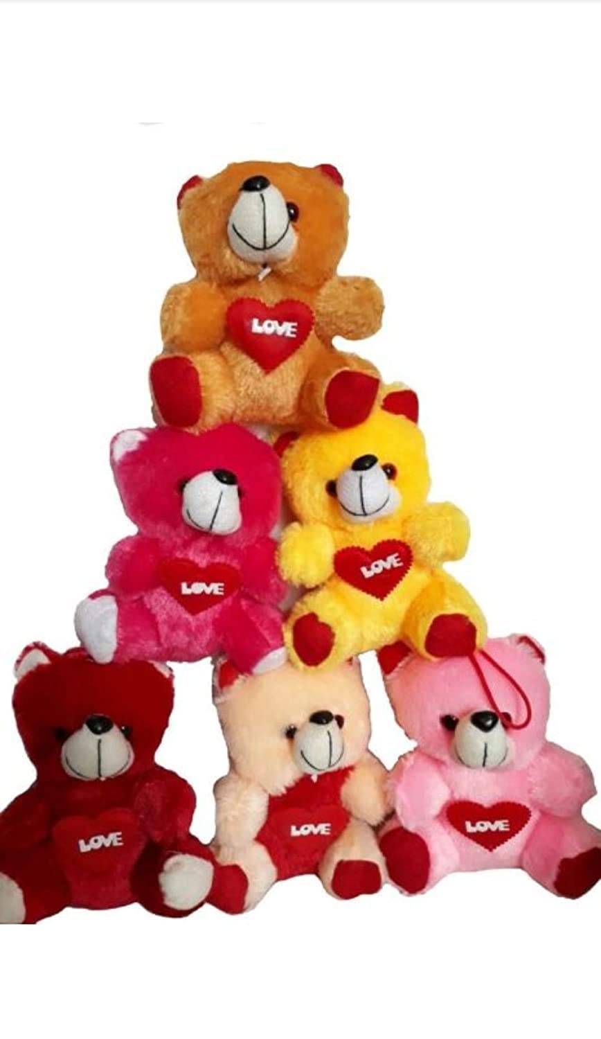 Pack of 6 Cute Heart Love with Teddy Bear Soft Stuffed Plush Toy for Boys & Girls | Stuffed Toys | Animal Toys for Kids | Soft Toy for Kids and Girls (25CM) GNRC3 (B0BBB9KKPL) Amazon Price History, Amazon Price Tracker