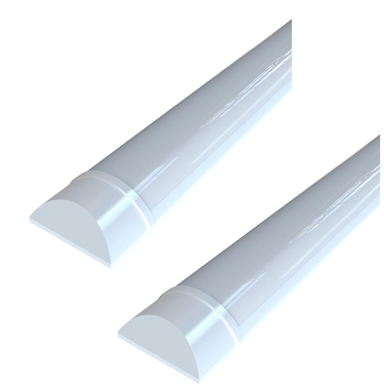 Simple Lighting® 4ft LED Batten Light 40W 4800LM Twin Pack (2 Pack), CCT Colour Selectable 3000K/4000K/6500K, Slimline Garage Workshop Office Ceiling Lights